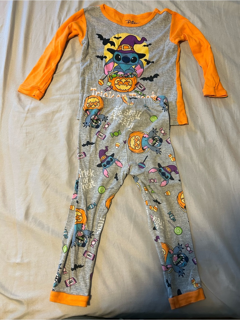 Disney Stitch Halloween Girl Pajamas 4T
